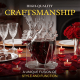 Heart Whiskey & Wine 750 ml Decanter Set With Organ Aerator - POPvault