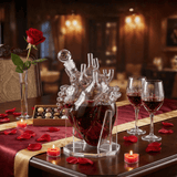 Heart Whiskey & Wine 750 ml Decanter Set With Organ Aerator - POPvault