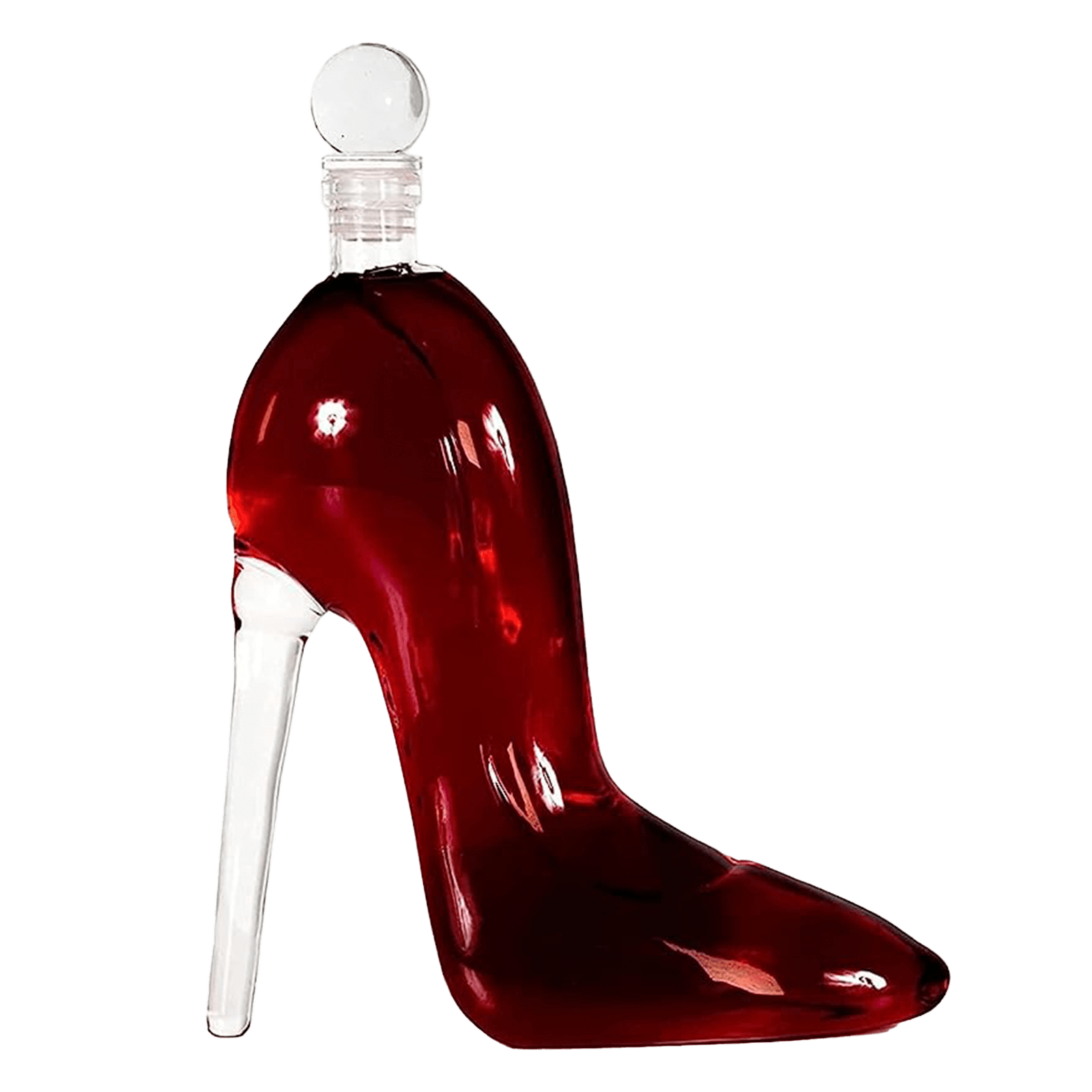 High Heel Shape Whiskey Or Wine Decanter With Stopper - POPvault