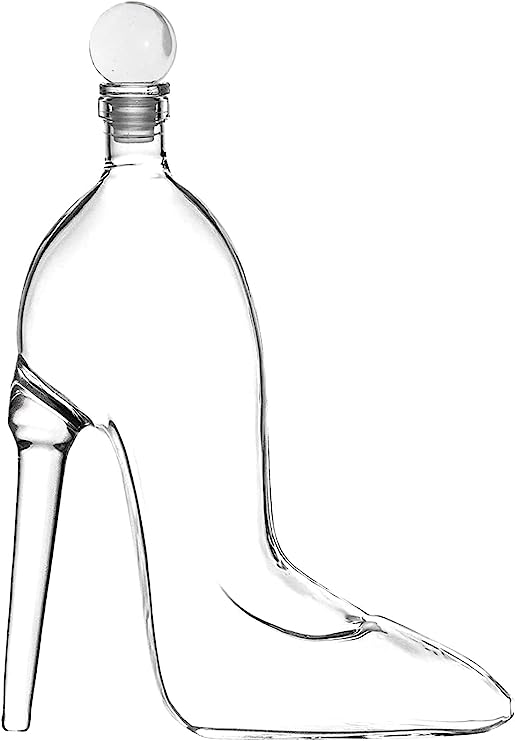 High Heel Shape Whiskey Or Wine Decanter With Stopper - POPvault