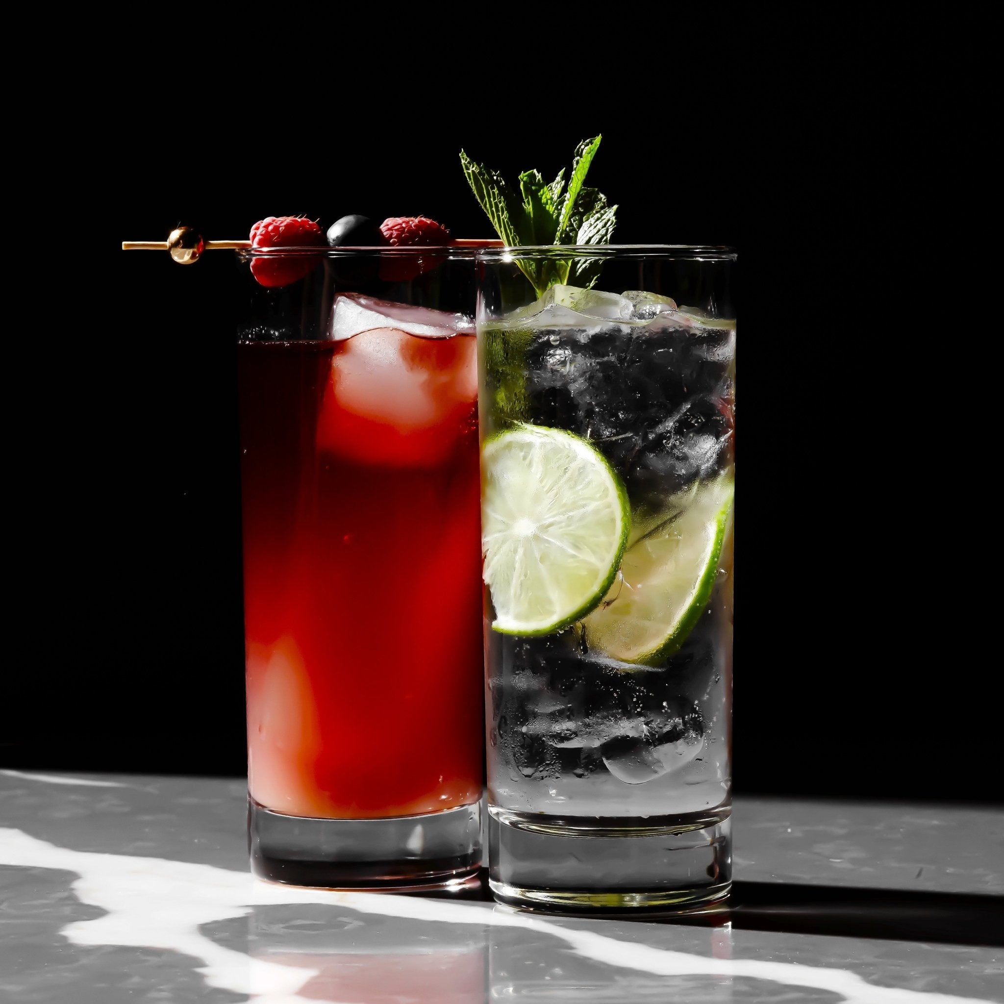 Highball Glasses Heavy Base Tom Collins Glasses - 12/15 - Ounce Cups - POPvault