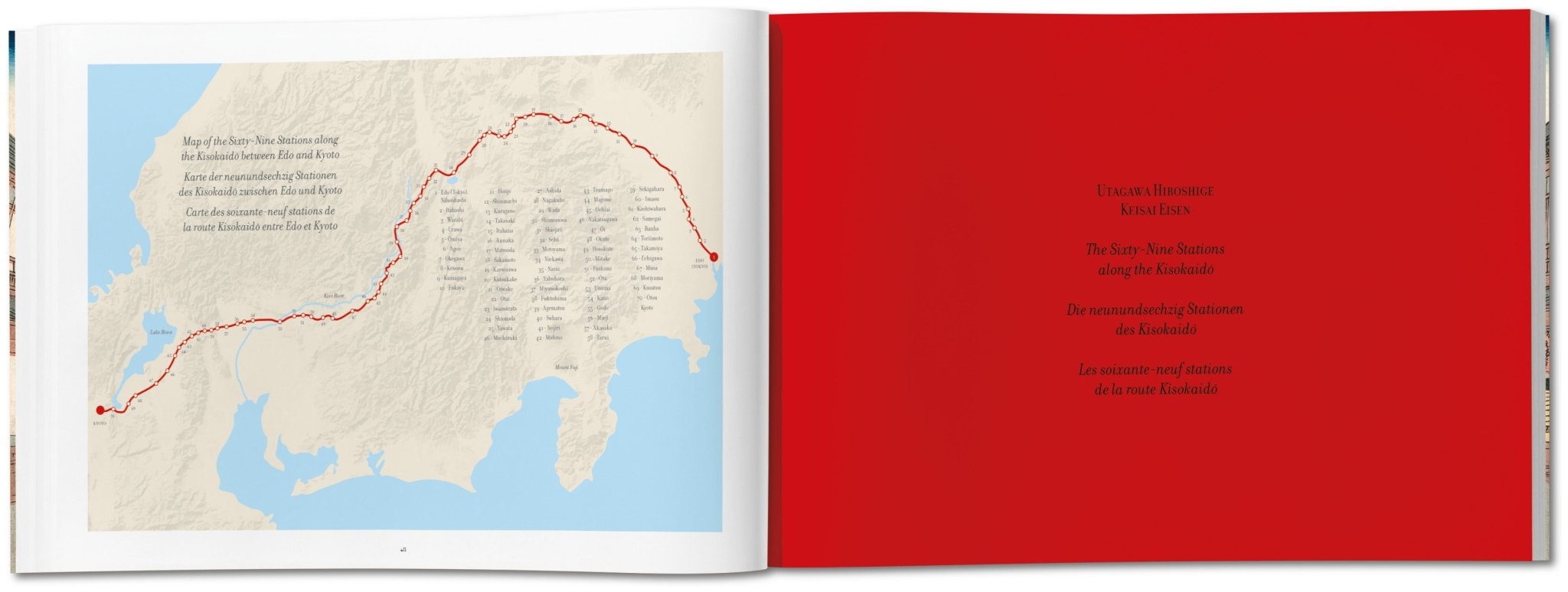 Hiroshige & Eisen. The Sixty - Nine Stations along the Kisokaido (German, French, English) - POPvault