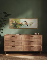Hummingbird Wall Art Framed - Moody Canvas Art - POPvault