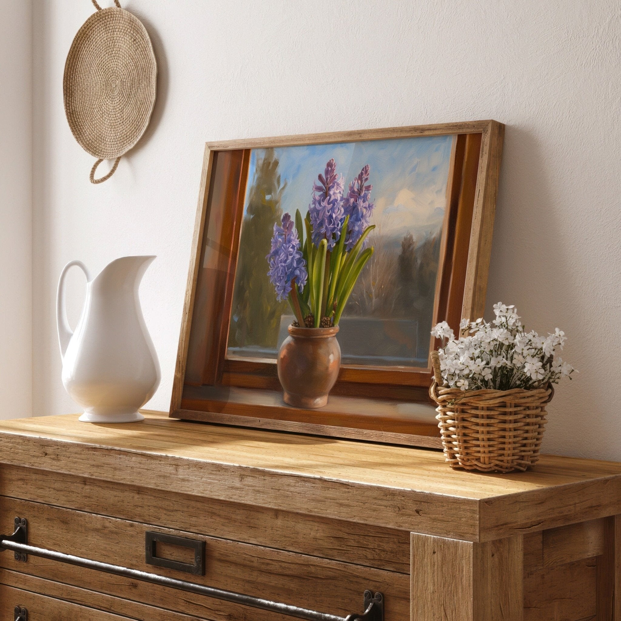 Hyacinth Flower In A Pot Print - POPvault