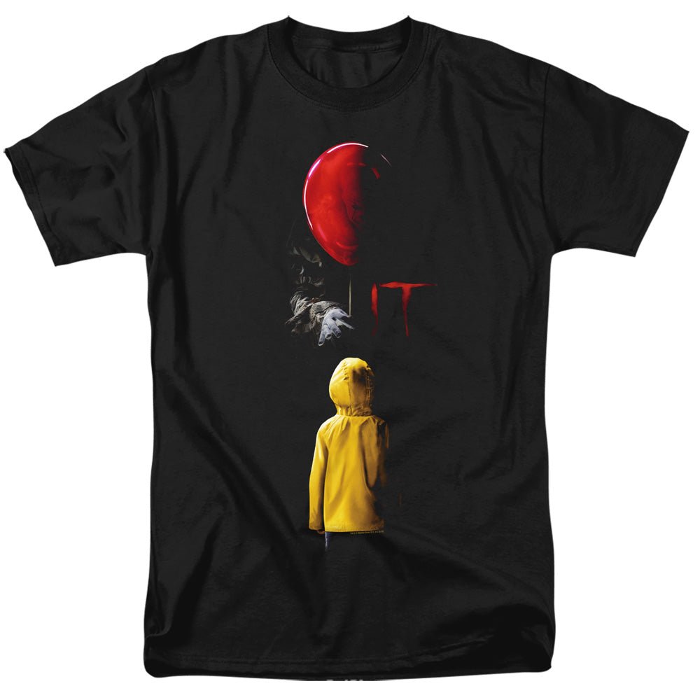 IT Red Balloon Mens T Shirt Black Officially Licensed - POPvault