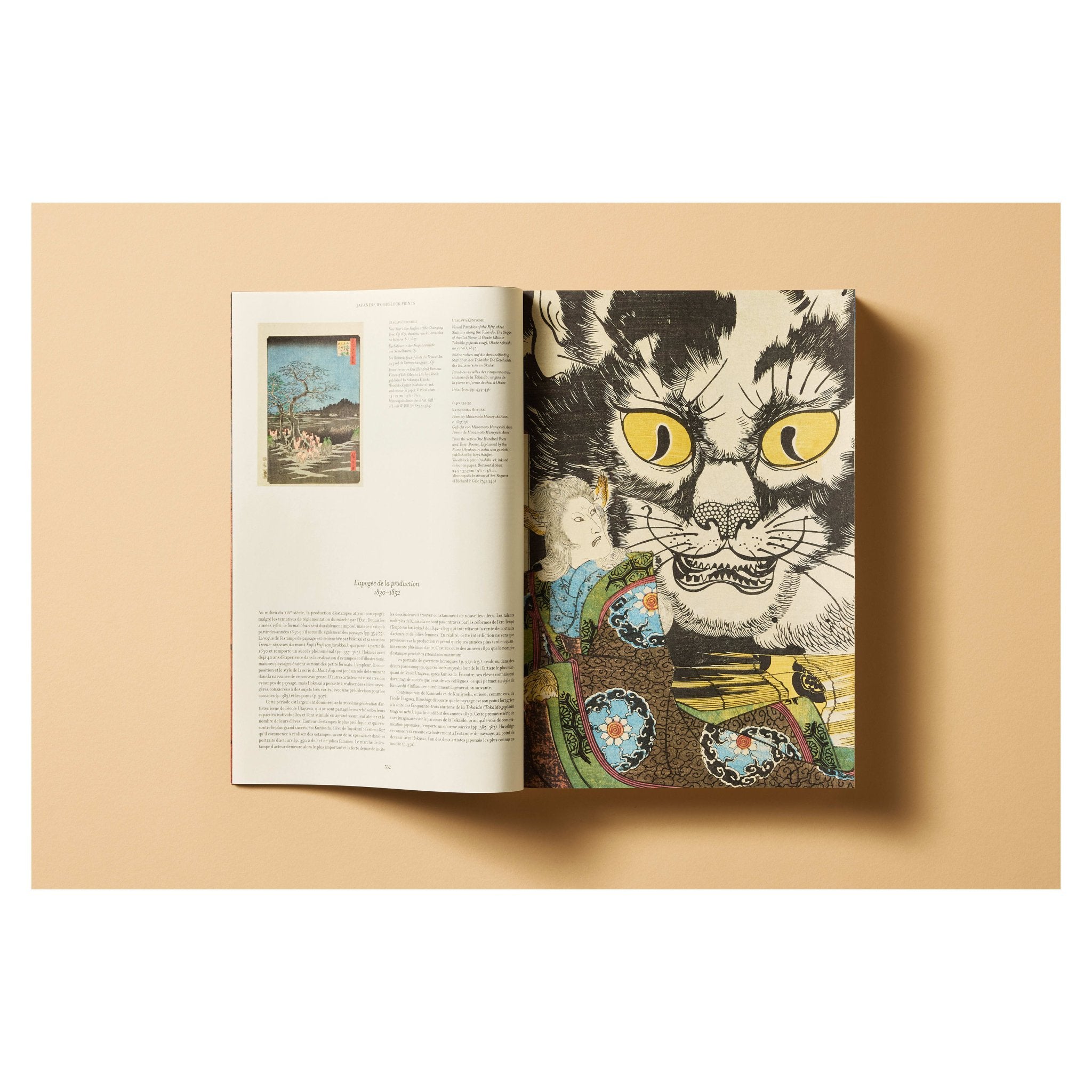 Japanese Woodblock Prints (German, French, English)-POPvault