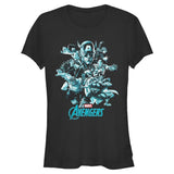 Junior's Marvel Avengers Classic Avengers Groupshot T-Shirt - POPvault - Licensed - Marvel Comics - Official