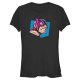 Junior's Marvel Avengers Classic Hawkeye CoseUp T - Shirt - POPvault