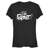 Junior's Marvel Groot White Logo T-Shirt - POPvault