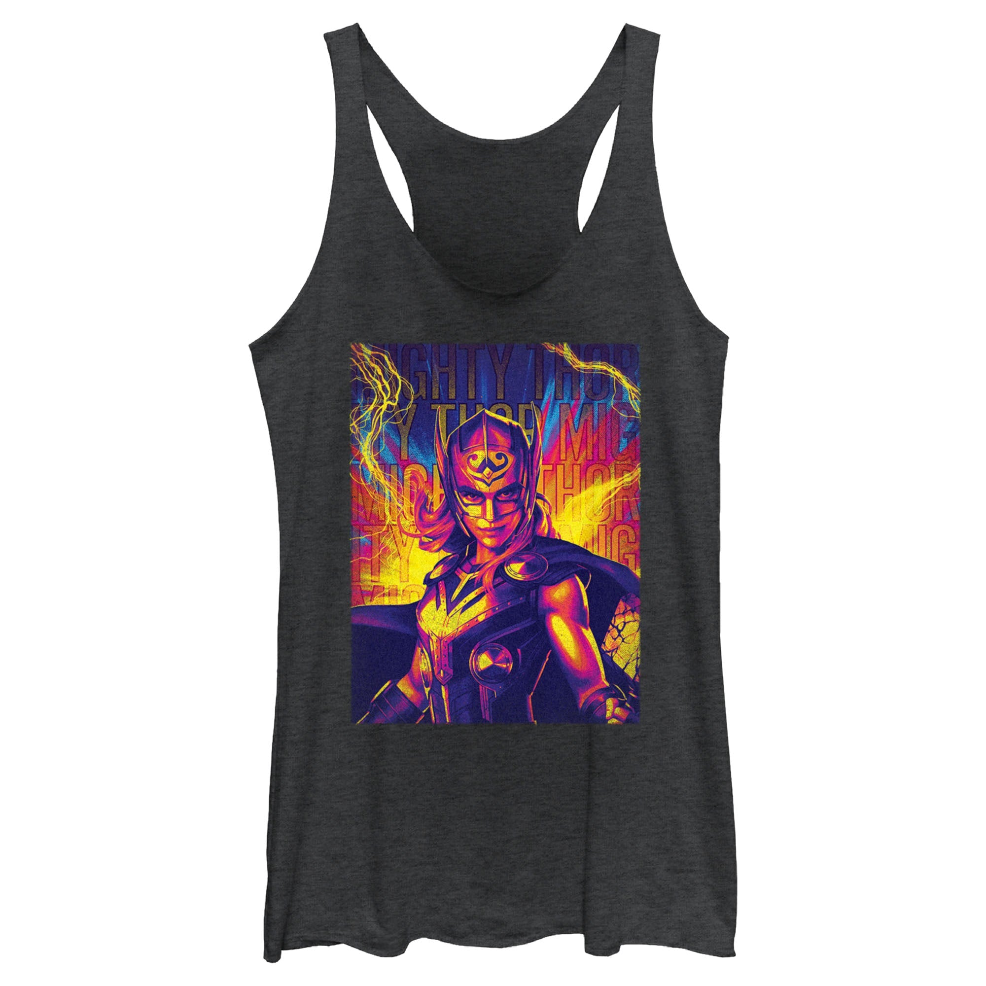 Junior's Marvel Mighty Hero Lightning Tank Top - POPvault