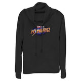 Junior's Marvel Ms Logo Cowl Neck - POPvault