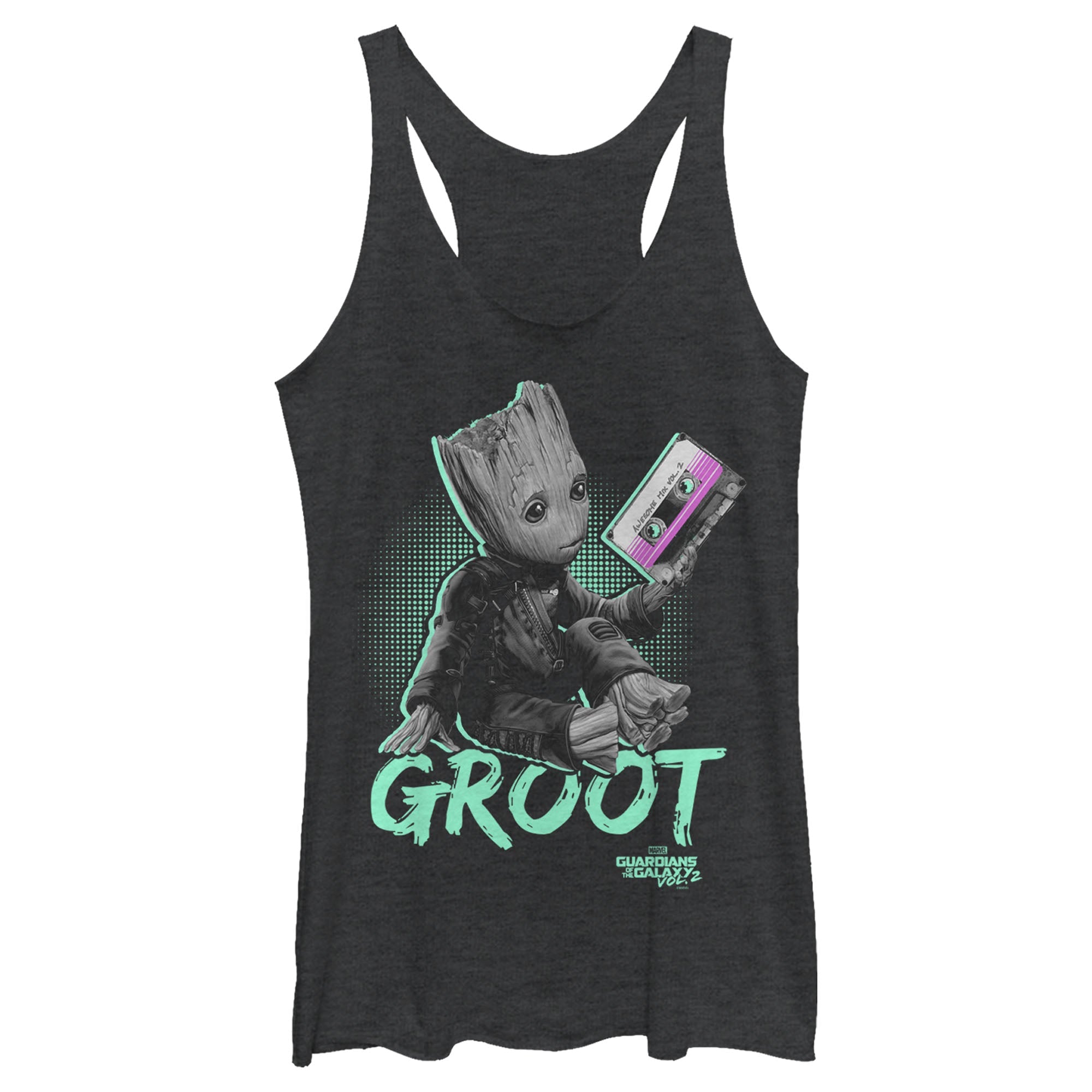 Junior's Marvel Neon Baby Groot Tank Top - POPvault
