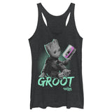 Junior's Marvel Neon Baby Groot Tank Top - POPvault