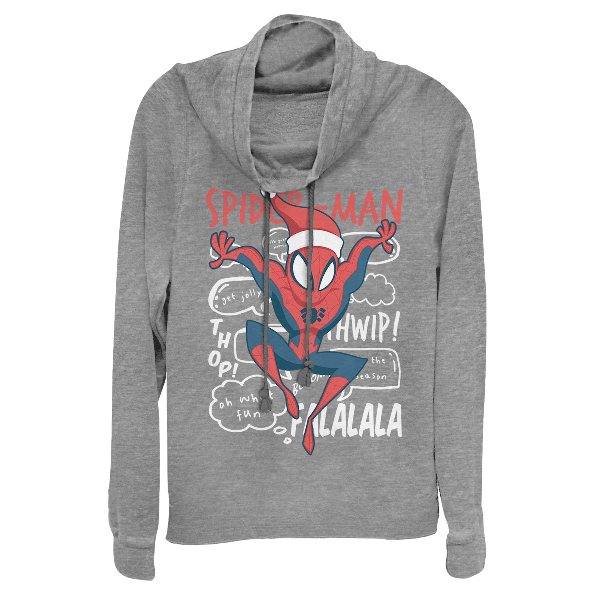 Junior's Marvel Spidey Doodle Jolly Cowl Neck - POPvault