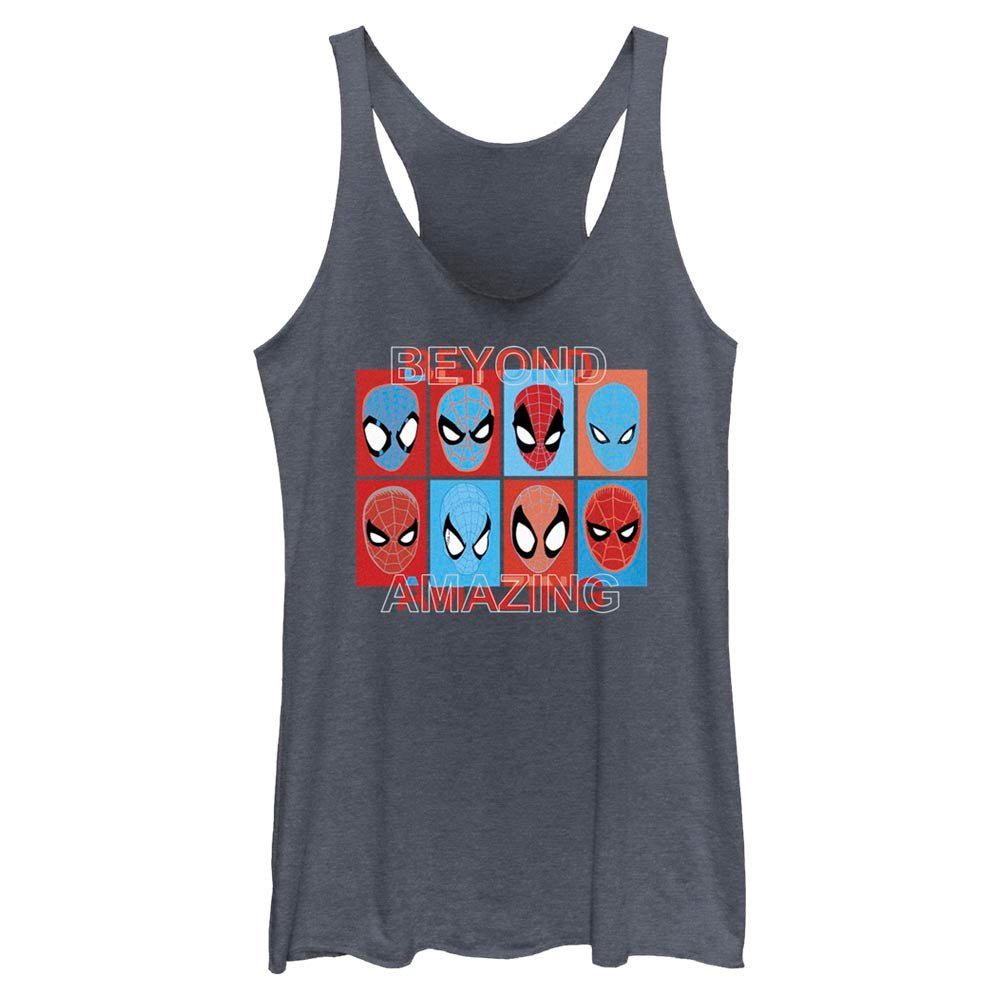 Junior's Marvel SPIDEY SQUARES BEYOND Tank Top - POPvault