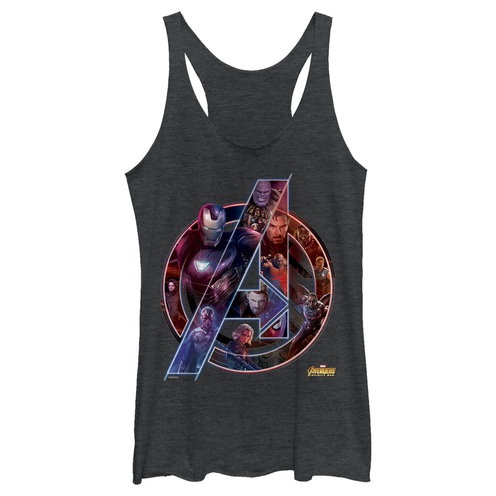 Junior's Marvel Team Neon Tank Top - POPvault