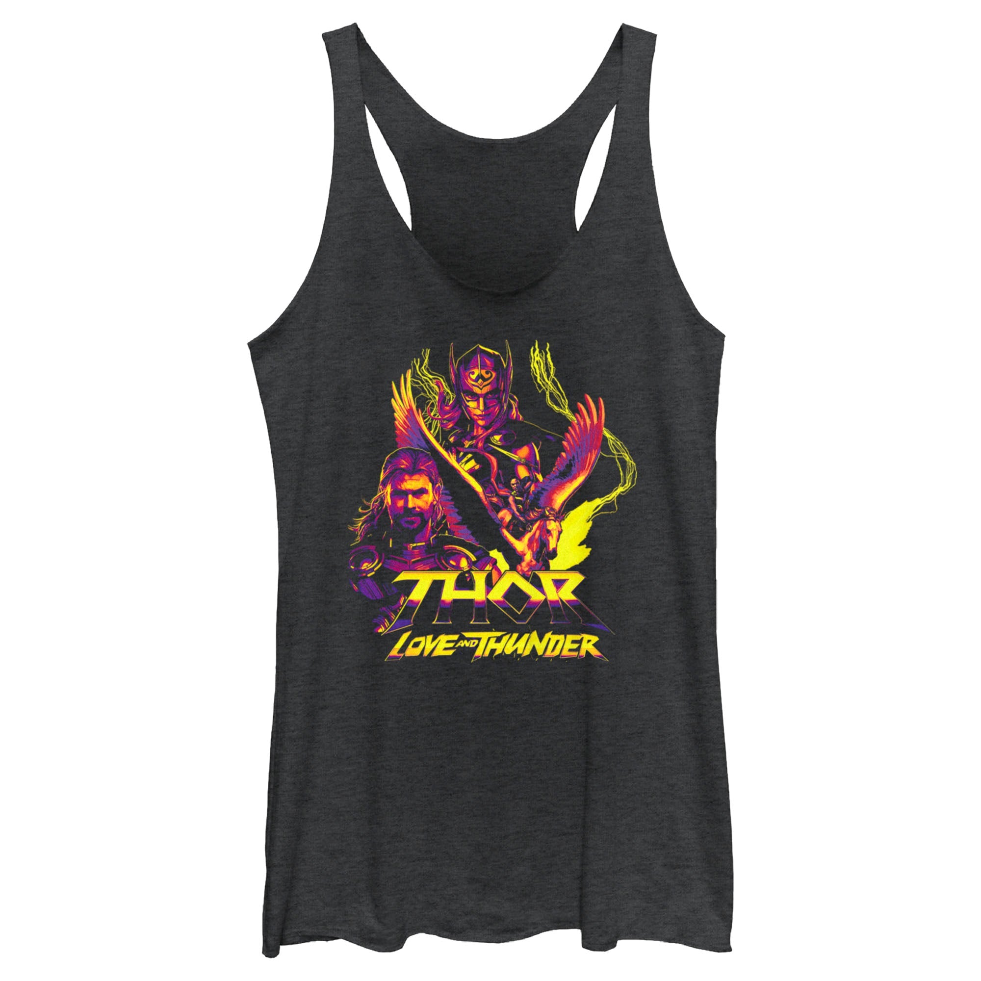 Junior's Marvel Thunder Character Pyramid Tank Top - POPvault