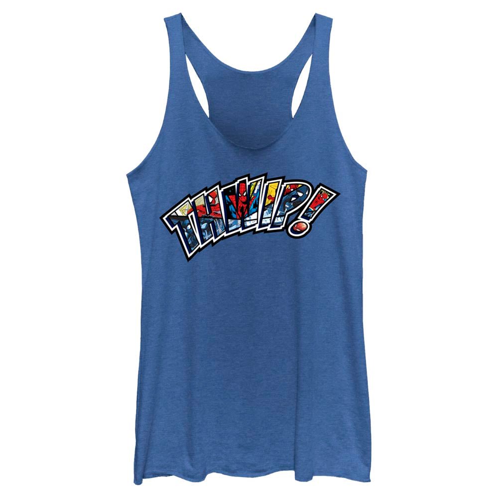 Junior's Marvel THWIP SPIDEY PANELS Tank Top - POPvault
