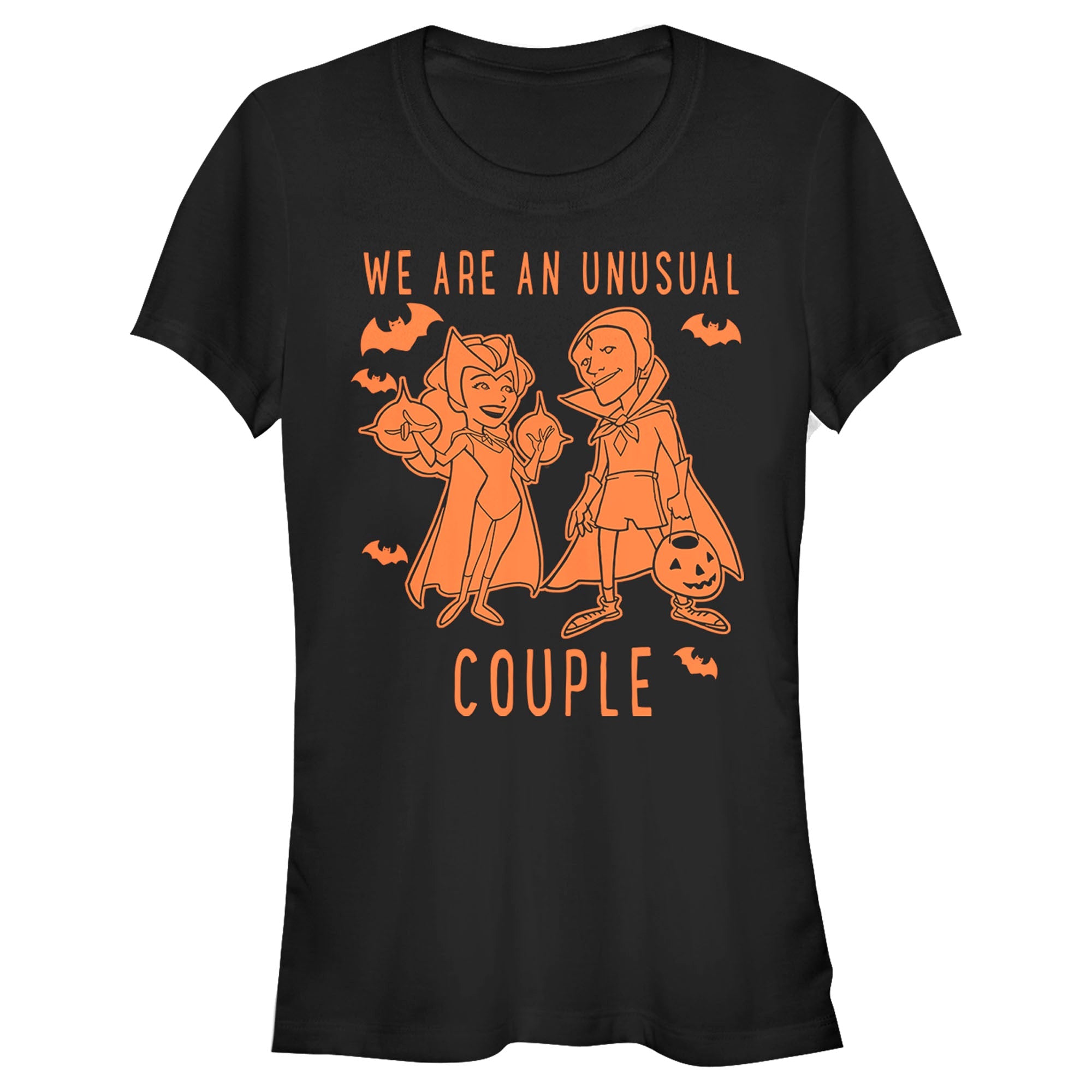 Junior's Marvel Wanda Vision Couple Coloring T - Shirt - POPvault