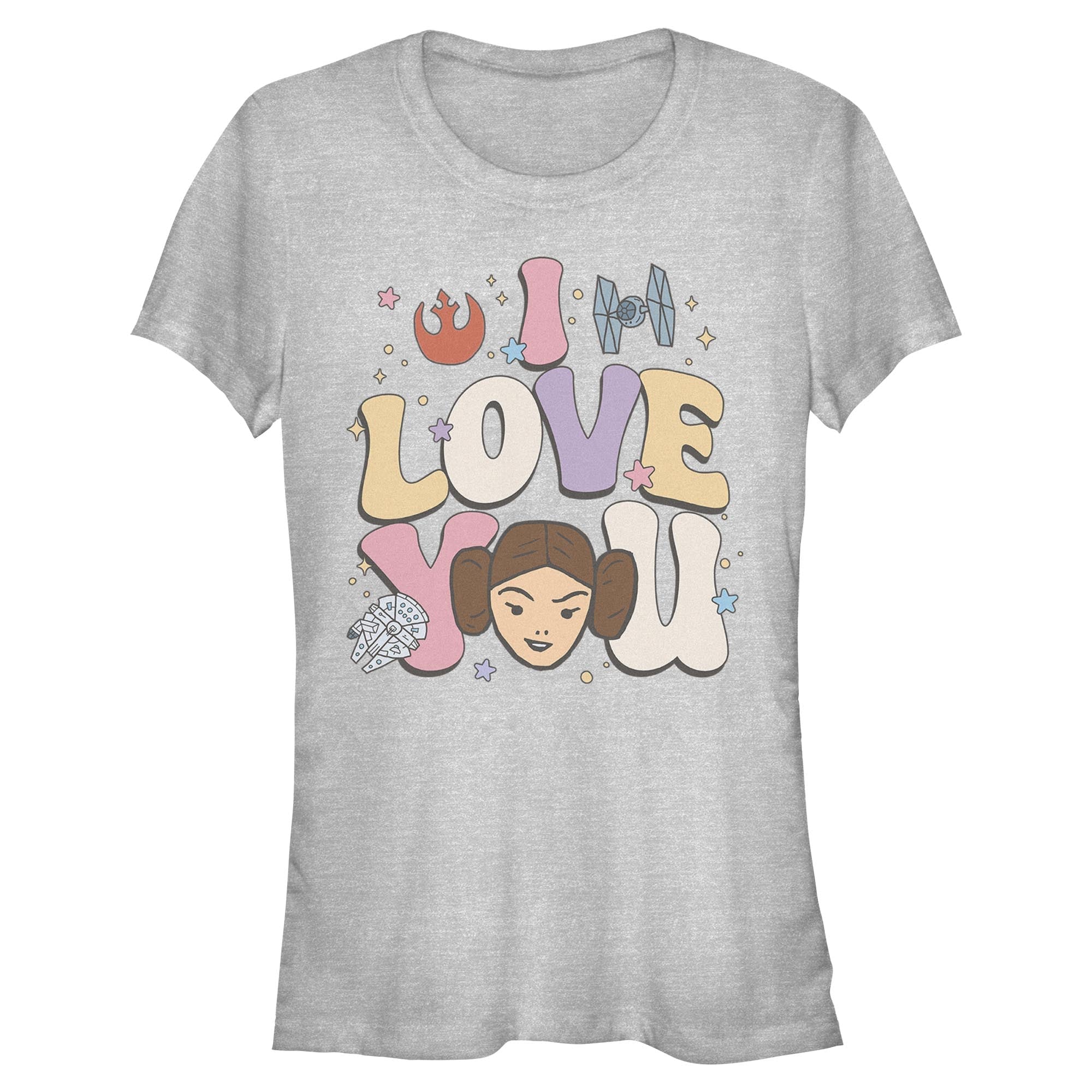 Junior's Star Wars Leia I Love You T-Shirt - POPvault
