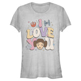 Junior's Star Wars Leia I Love You T-Shirt - POPvault