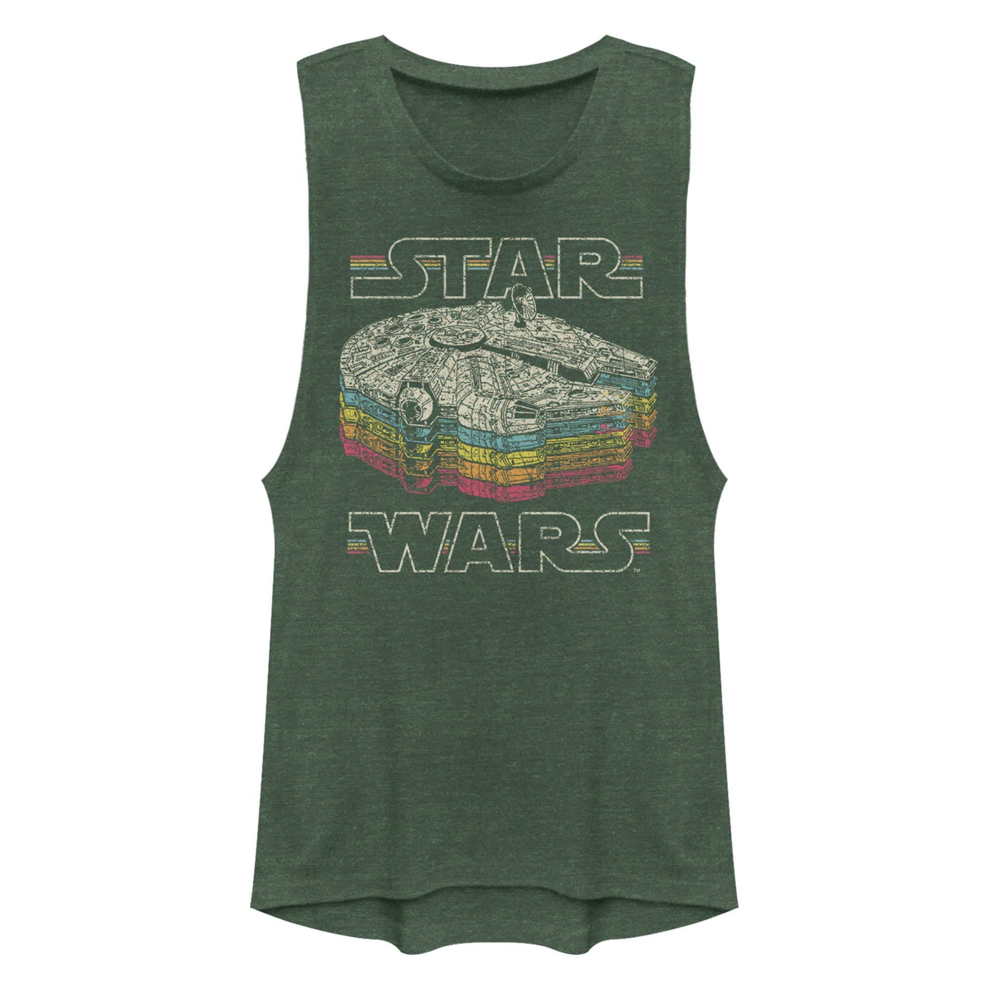 Junior's Star Wars Retro Color Muscle Tee - POPvault