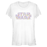Junior's Star Wars Star Wars Spring Flower Logo T-Shirt - POPvault