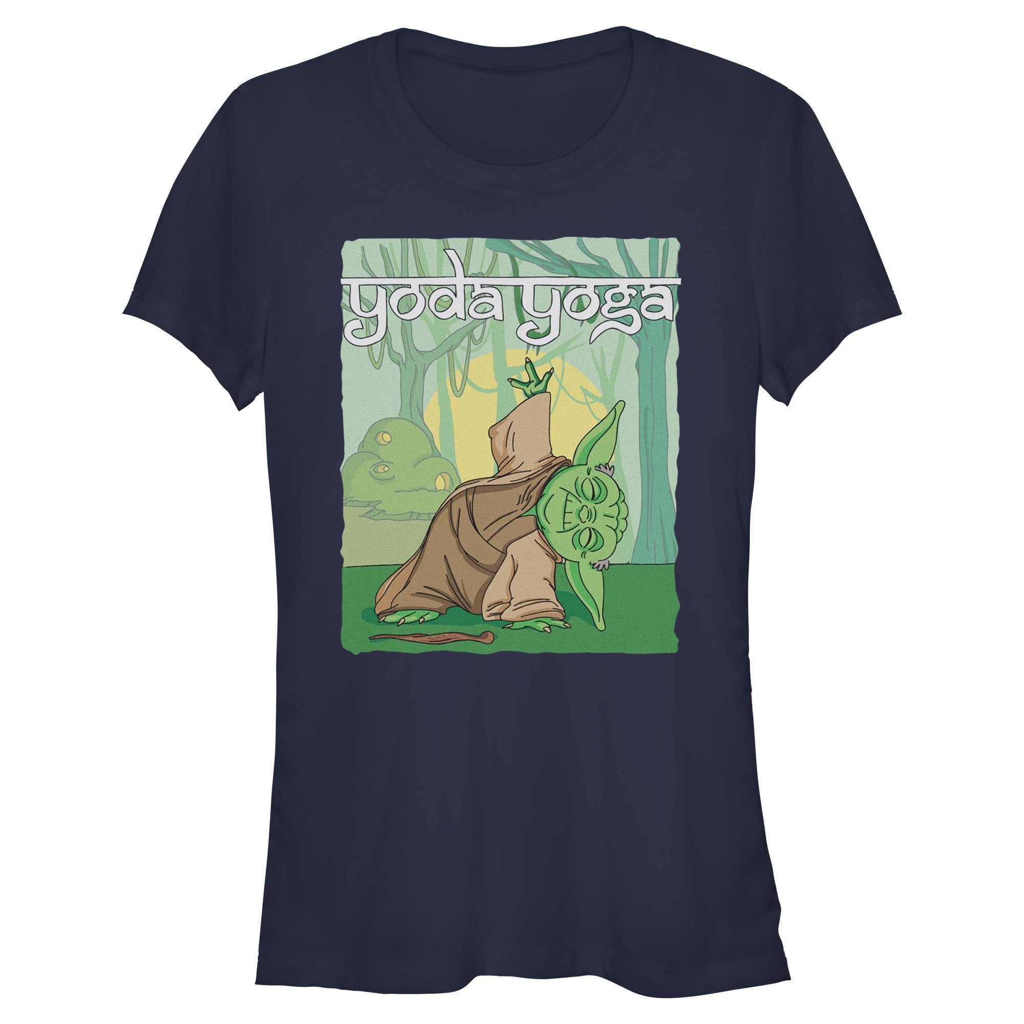 Junior's Star Wars Yoda Yoga T-Shirt - POPvault