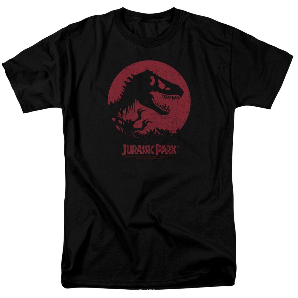 Jurassic Park T - Rex Sphere Mens T Shirt Black - POPvault