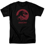 Jurassic Park T - Rex Sphere Mens T Shirt Black - POPvault