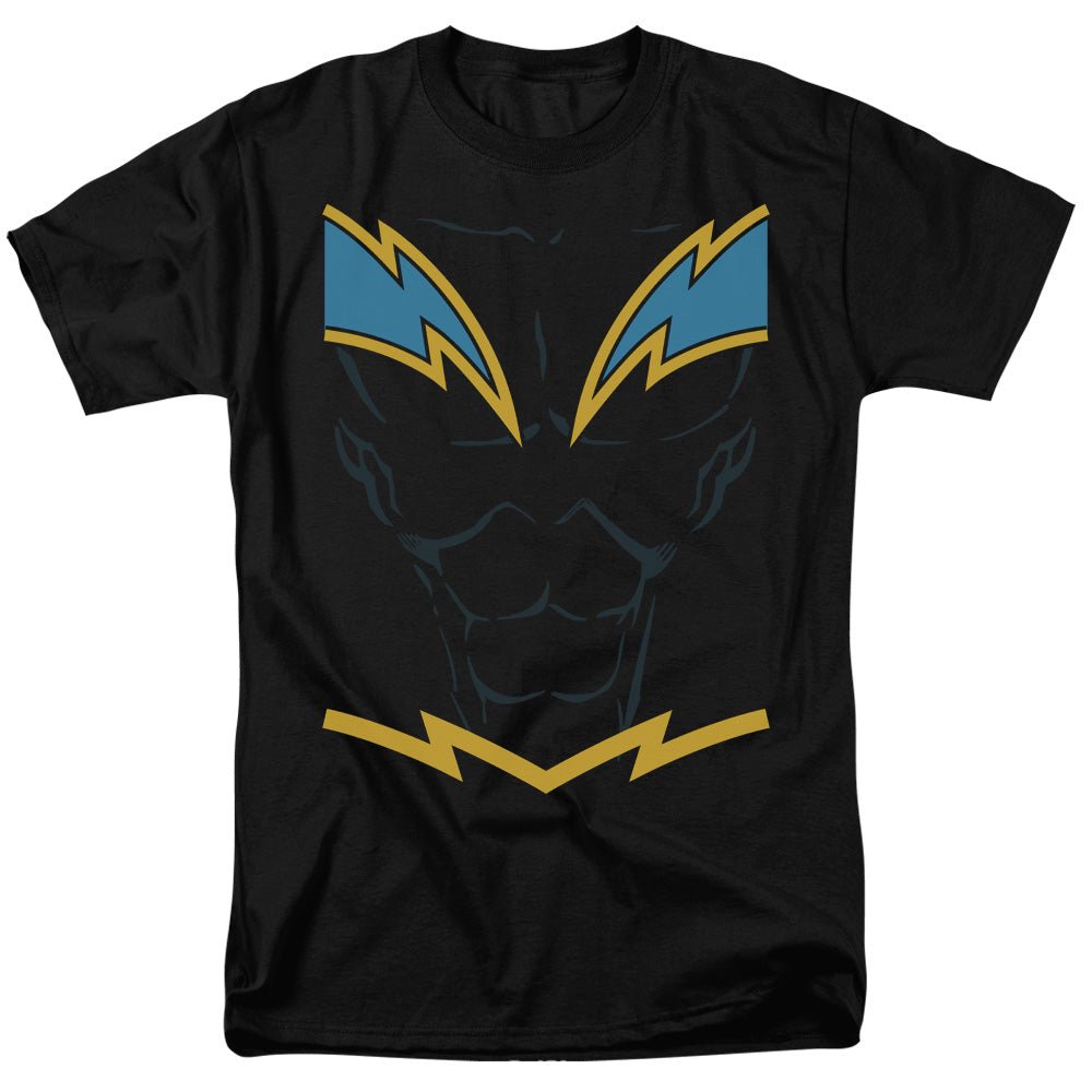 Justice League Black Lightning Mens T Shirt Black Officially Licensed - POPvault