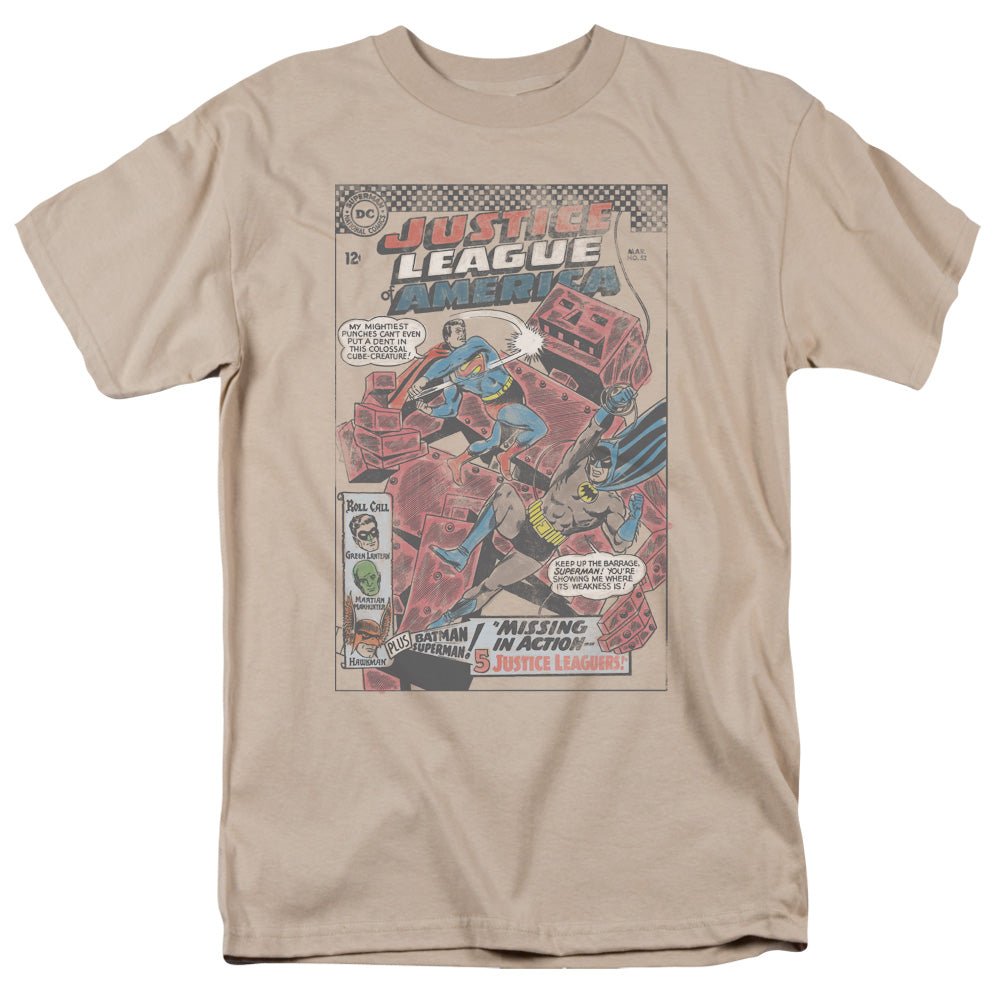 Justice League Cube Creature Mens T Shirt Sand Officially Licensed - POPvault