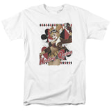 Justice League Harley Bombshell Mens T Shirt White Officially Licensed - POPvault