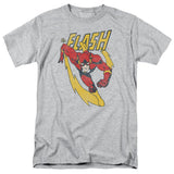 Justice League Lightning Trail Mens T Shirt Athletic Heather Officially Licensed - POPvault