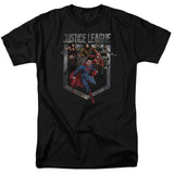 Justice League Movie Charge Mens T Shirt Black Officially Licensed - POPvault