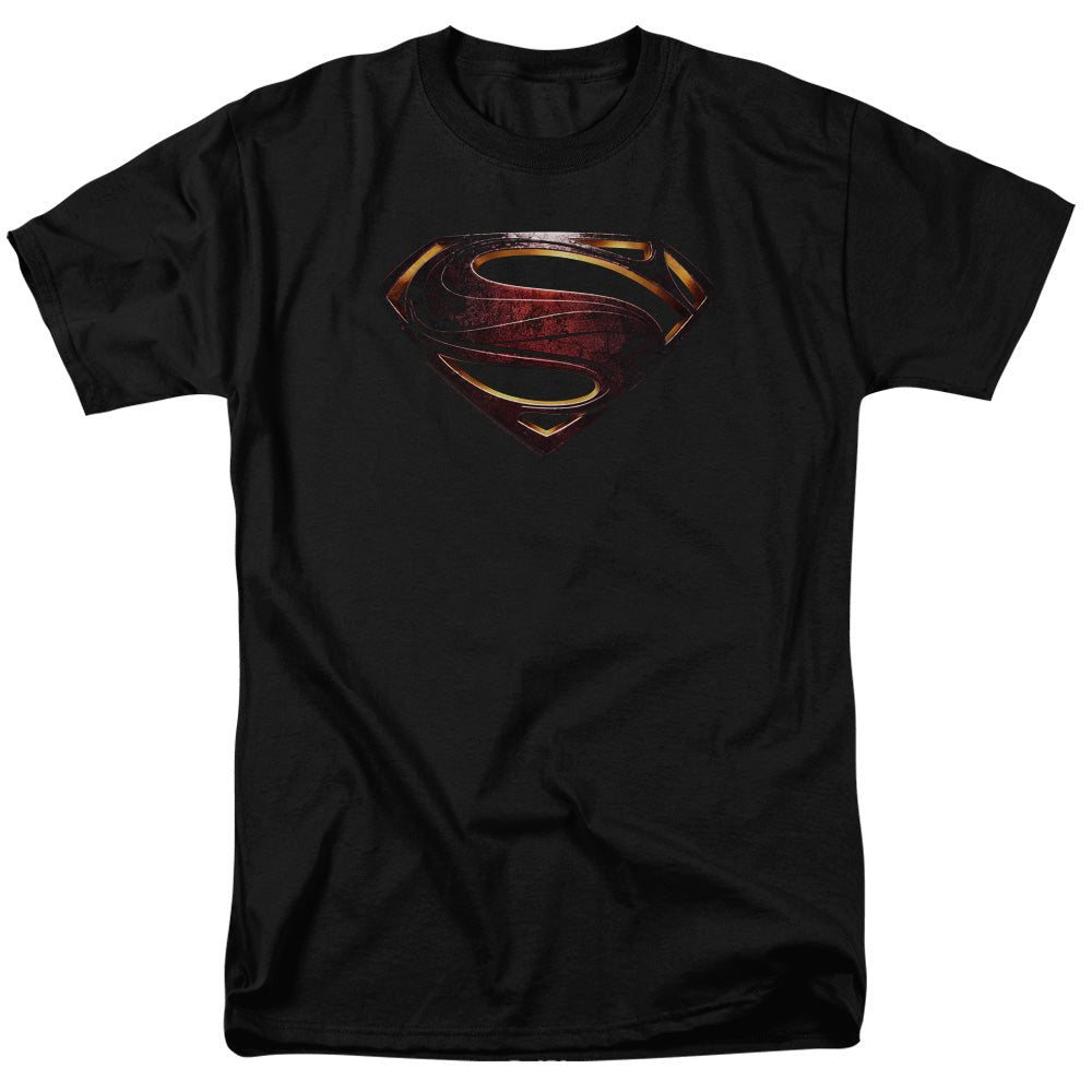Justice League Movie Superman Logo Mens T Shirt Black Officially Licensed - POPvault