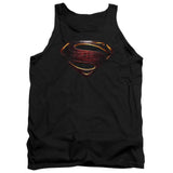 Justice League Movie Superman Logo Mens Tank Top Shirt Black Officially Licensed - POPvault