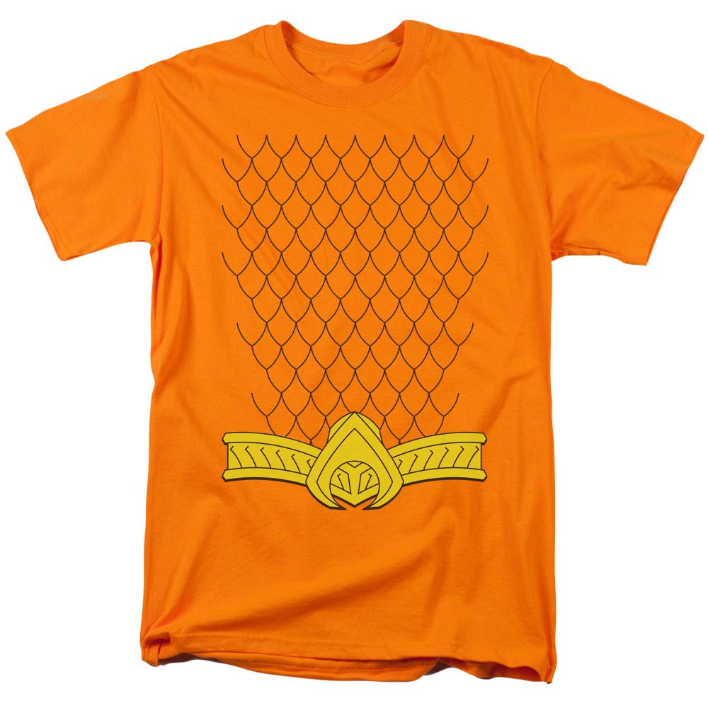 Justice League New Aqua Uniform Mens T Shirt Orange Officially Licensed - POPvault