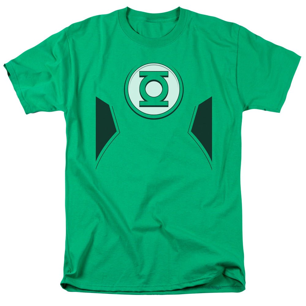Justice League New Green Lantern Uniform Mens T Shirt Kelly Green Officially Licensed - POPvault