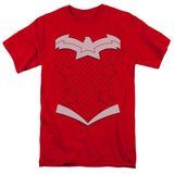 Justice League New Wonder Woman Uniform Mens T Shirt Red Officially Licensed - POPvault