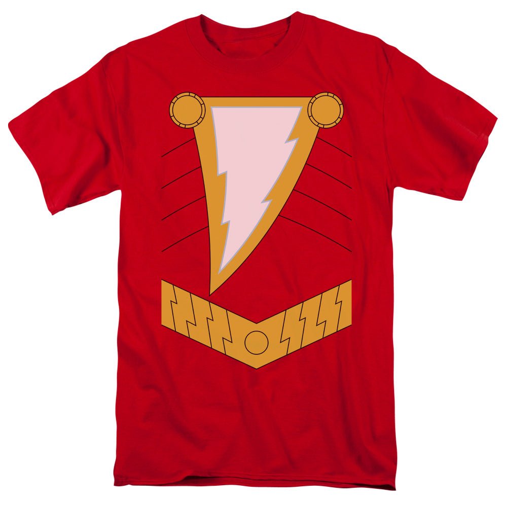 Justice League Shazam Mens T Shirt Red Officially Licensed - POPvault