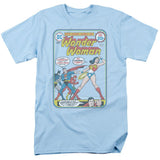 Justice League Wonder Woman 212 Cover Mens T Shirt Light Blue Officially Licensed - POPvault
