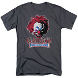 Killer Klowns From Outer Space Rough Clown Mens T Shirt Charcoal Officially Licensed - POPvault