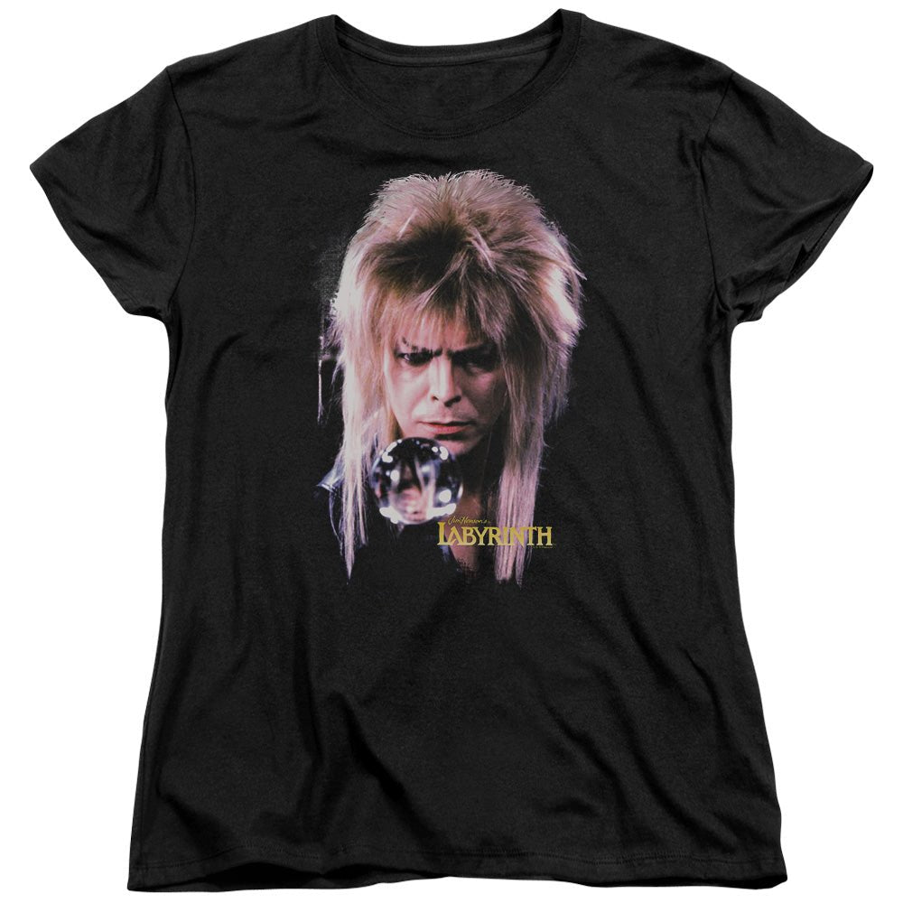 Labyrinth Goblin King Womens T Shirt Black Officially Licensed - POPvault