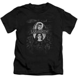 Labyrinth Maze Juvenile Kids Youth T Shirt Black Officially Licensed - POPvault
