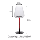 Large Concave Wine Glasses - 16oz - POPvault