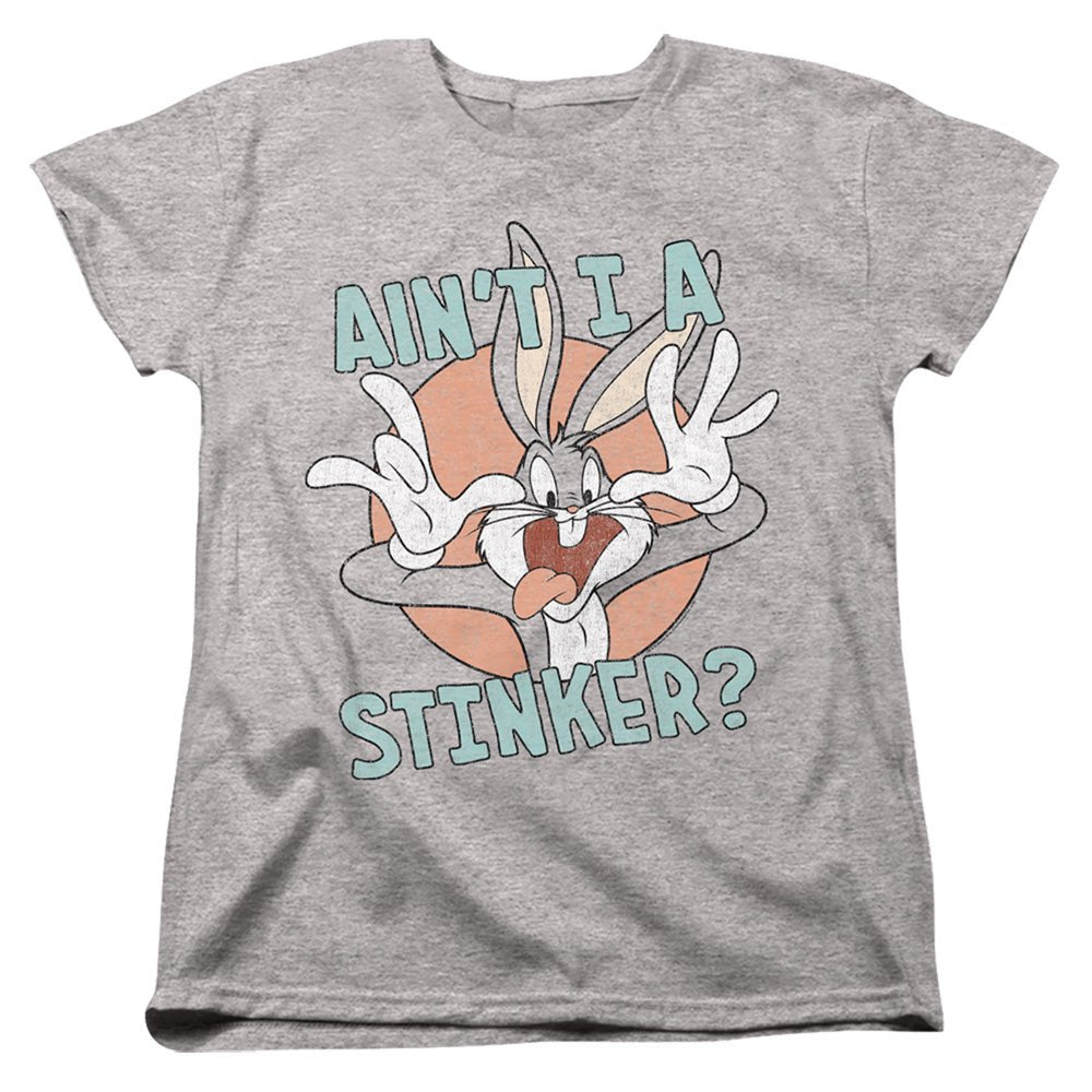 Looney Tunes Aint I a Stinker Womens T Shirt Athletic Heather Officially Licensed - POPvault