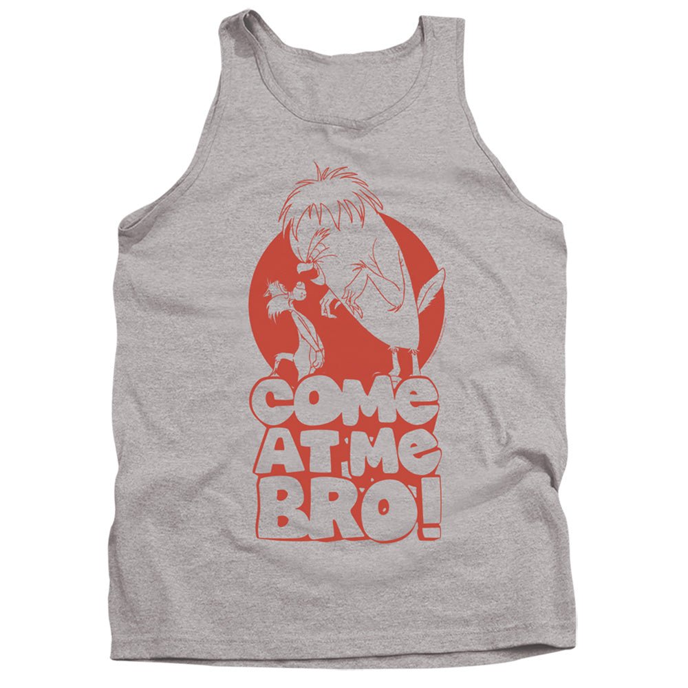 Looney Tunes Come At Me Mens Tank Top Shirt Athletic Heather Officially Licensed - POPvault