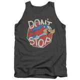 Looney Tunes Dont Stop Mens Tank Top Shirt Charcoal Officially Licensed - POPvault