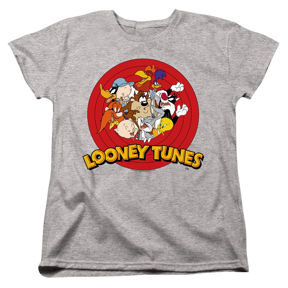 Looney Tunes Group Womens T Shirt Athletic Heather Officially Licensed - POPvault